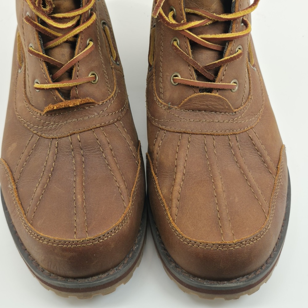 Polo Ralph Lauren Whitsand 11431 Genuine Leather Duck Boots US 11 D Brown Boot - Picture 5 of 12